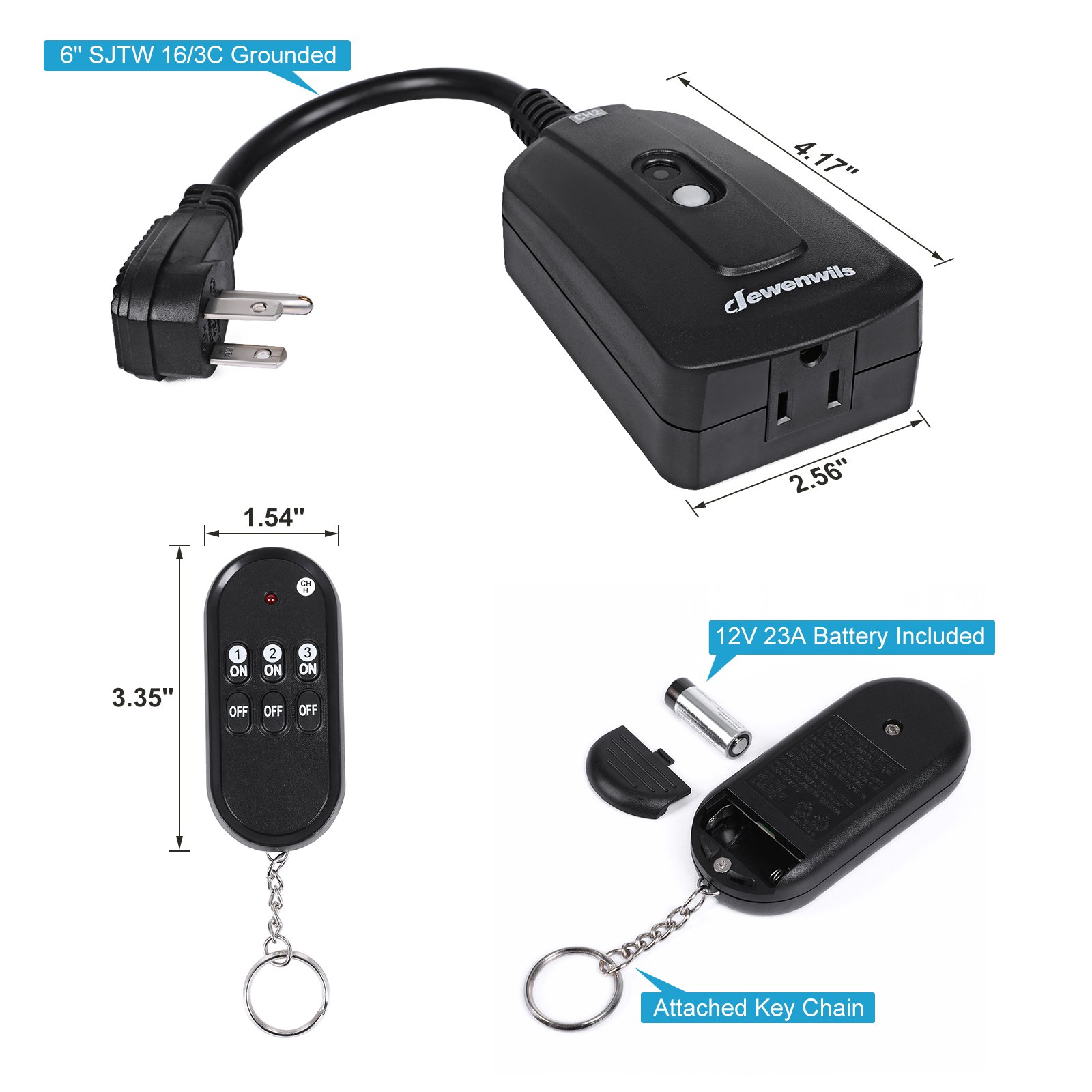 Mua DEWENWILS Outdoor Indoor Wireless Remote Control Outlet Kit