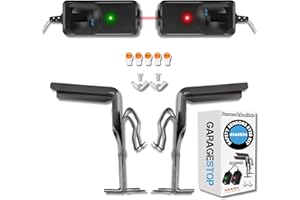 Replacement Saftey Sensors & Brackets for Liftmaster Chamberlain Sears Garage Openers (801CB-P, 41A5034)