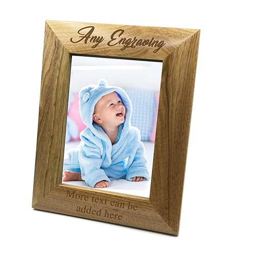 Personalised 7" x 5" Silver Photo Frame Can Be Engraved With Your