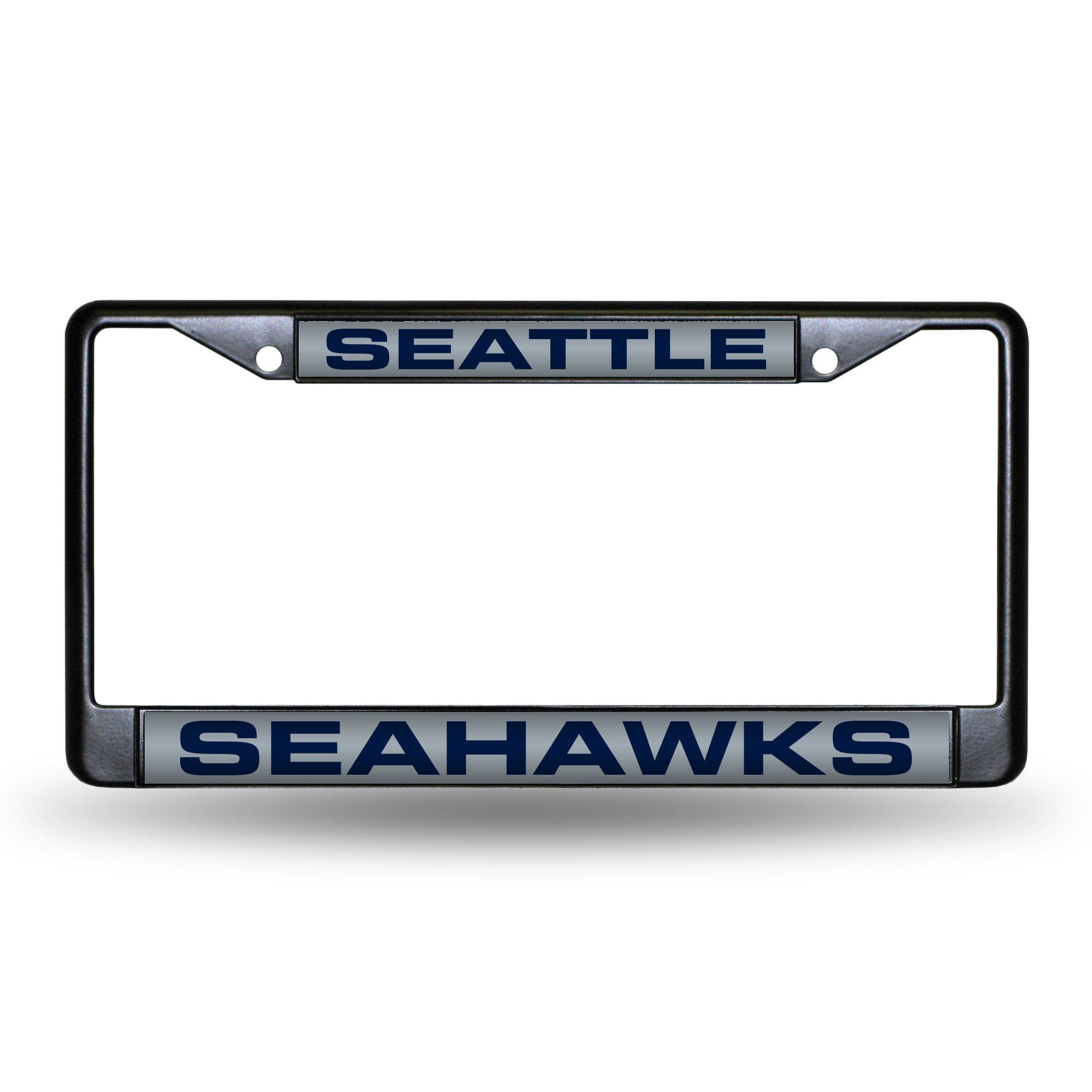 Photo 1 of ***STOCK IMAGE FOR REFERENCE***
** Raiders, not Seahawks ***
Rico Industries NFL Seattle Seahawks Black Black Laser Cut Chrome Frame 12" x 6" 12" x 6" Black Laser Cut Chrome Frame - Car/Truck/SUV Automobile Accessory