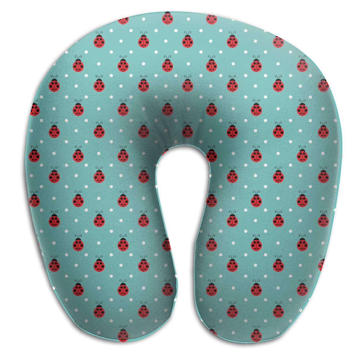 Amazon Com Neck Pillow Ladybug Pattern Travel U Shaped Pillow