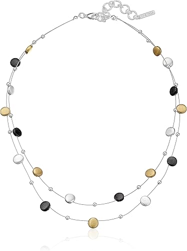nine west tri tone necklace