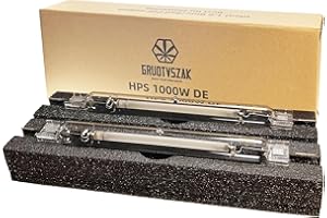 GRUOTVSZAK 2150umol HPS 1000W DE Grow Light Bulb High Pressure Sodium Double Ended Flowering 2 Pack