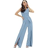 KOH KOH Womens 2026 Sleeveless Cocktail Wide Leg One Piece Jumpsuit Romper Playsuit