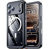 SPIDERCASE Magnetic for iPhone 17 Pro Case Waterproof,Built-in Screen & Camera Lens Protector[IP68 Waterproof] [Military Grade Shockproof] Full Body Protection Cover for iPhone 17 Pro 6.3’’,Black