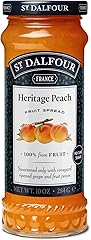 St. Dalfour Heritage Peach Fruit Spread - 10oz - 100% from Fruit, No Artificial Ingredients, Non-GMO, No Cane Sugars, All Nat