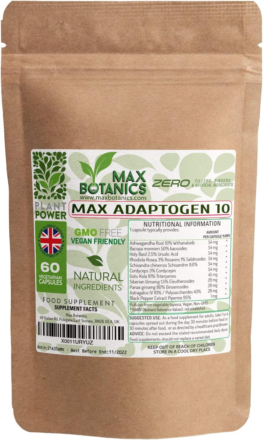 Max Botanics Max Adaptogen 10 Balance, Fatigue