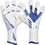 flintronic Football Goalkeeper Gloves Kids Size 6 White PU Latex Palm view 8