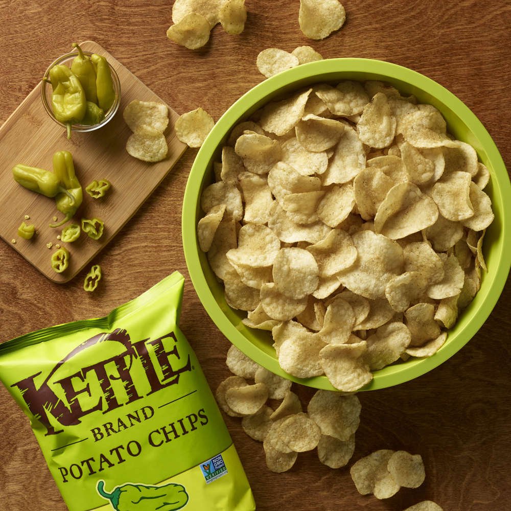 Kettle Brand Potato Chips, Pepperoncini, 8.5 Ounce Buy Online in
