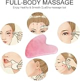 Lamkrtlp Gua Sha Tool for Face, Neck & Body - Pink Jawline Sculpting view 6