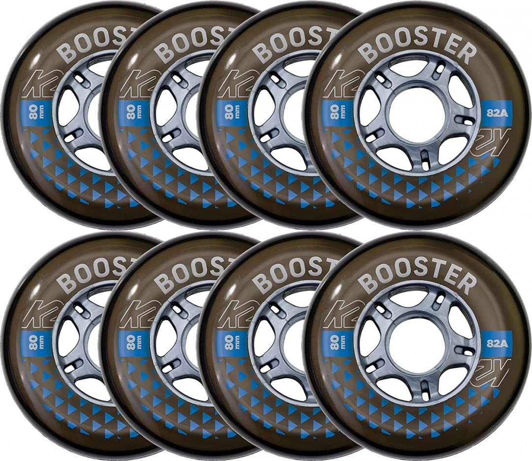 K2 Booster 80 mm 82A 8-Wheel Pack W ILQ 7 - Black - 30F3009
