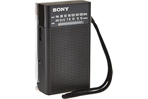 Sony ICFP26 Portable AM/FM Radio, Black