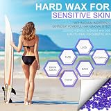 Leaflai Hard Wax Beads 4x100g Painless with 10 Applicators Full Body view 7