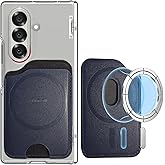 Miimall for Mag Safe Wallet, Phone Card Holder for Samsung Galaxy S26/S25/S24 Series, Z Fold 7/6, Pixel 10, Double Sided Strong Magnetic Durable Stick for iPhone 17/16/15/14 pro/pro max/plus/air Blue