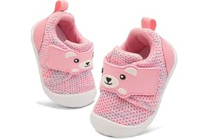 JOINFREE Baby Boys Girls First Walking Shoes Infant Breathable Barefoot Sneakers Toddler Infant Non-Slip Tennis Shoes