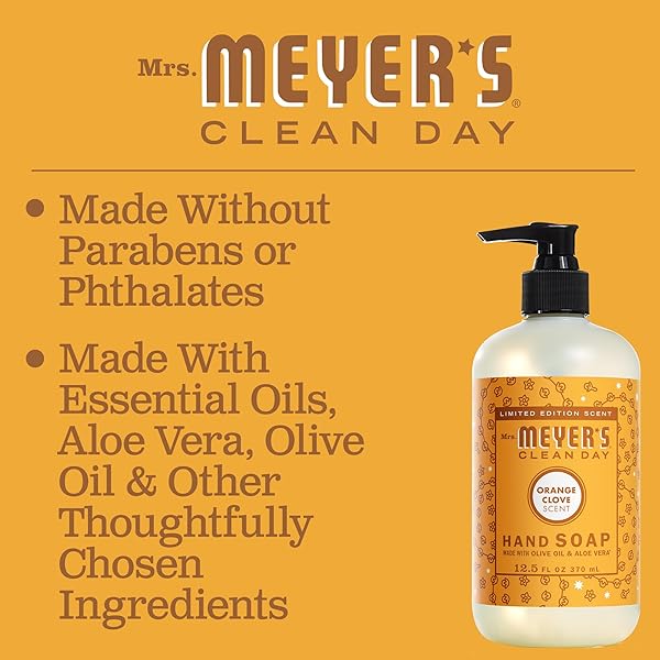 MRS. MEYER’S HAND SOAP,LIQ,ORNGE CLOVE, 12.5 FZ