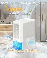 EasyAcc Bathroom Dehumidifier 1300ml/day 85W 2L Tank 30dB 15°C view 5
