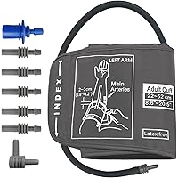 Extra Large Blood Pressure Cuff, 22-52CM circumference-Replaceable cuff for home use BP Monitors,with 7 connectors, Adult Arm