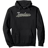 Jordan First Name Camouflage Vintage Inspired Pullover Hoodie