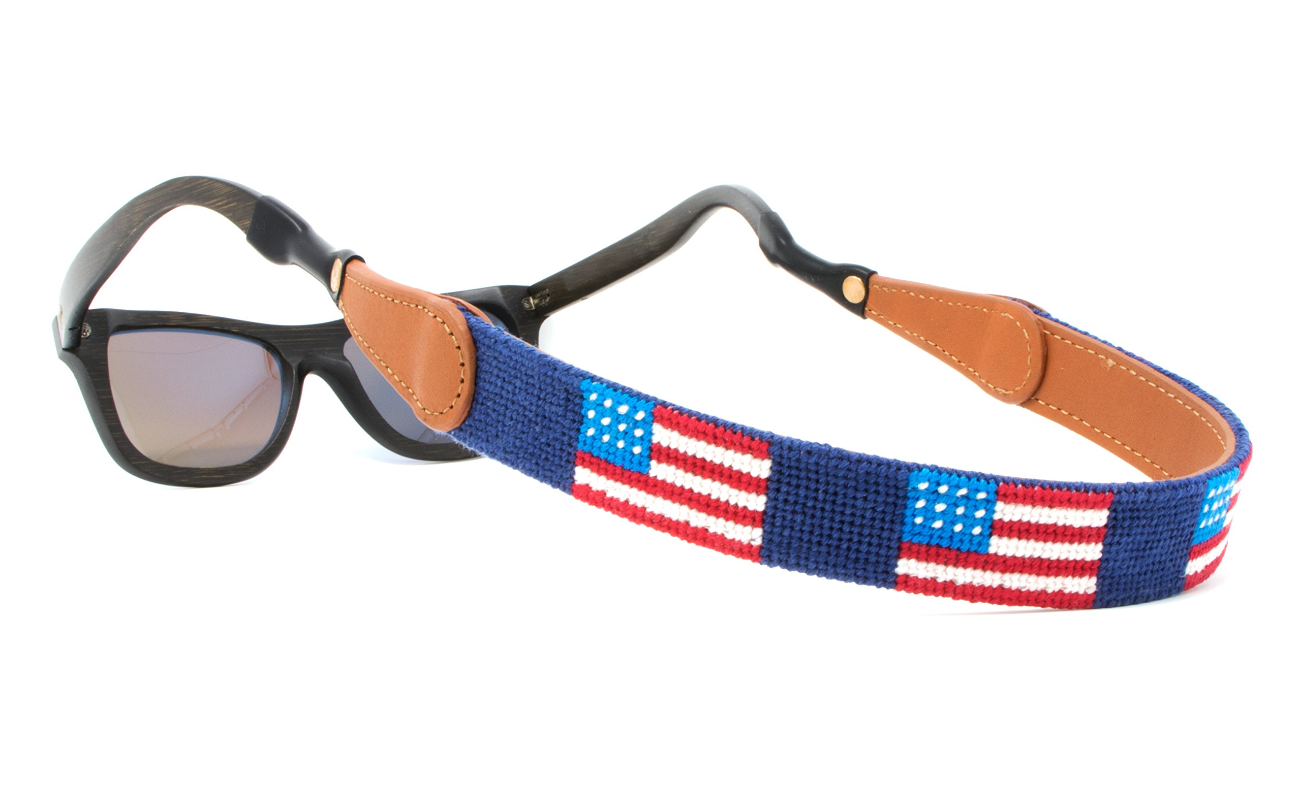 Needlepoint Sunglass Strap Sunglass Retainer by Huck Venture (American