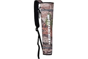 TOPARCHERY Arrow Quiver Holder Hip - Large Capacity Arrow Bag Compound Recurve Bow Practice Target Nylon Arrow Bag Quiver Suitable for Youth and Adults