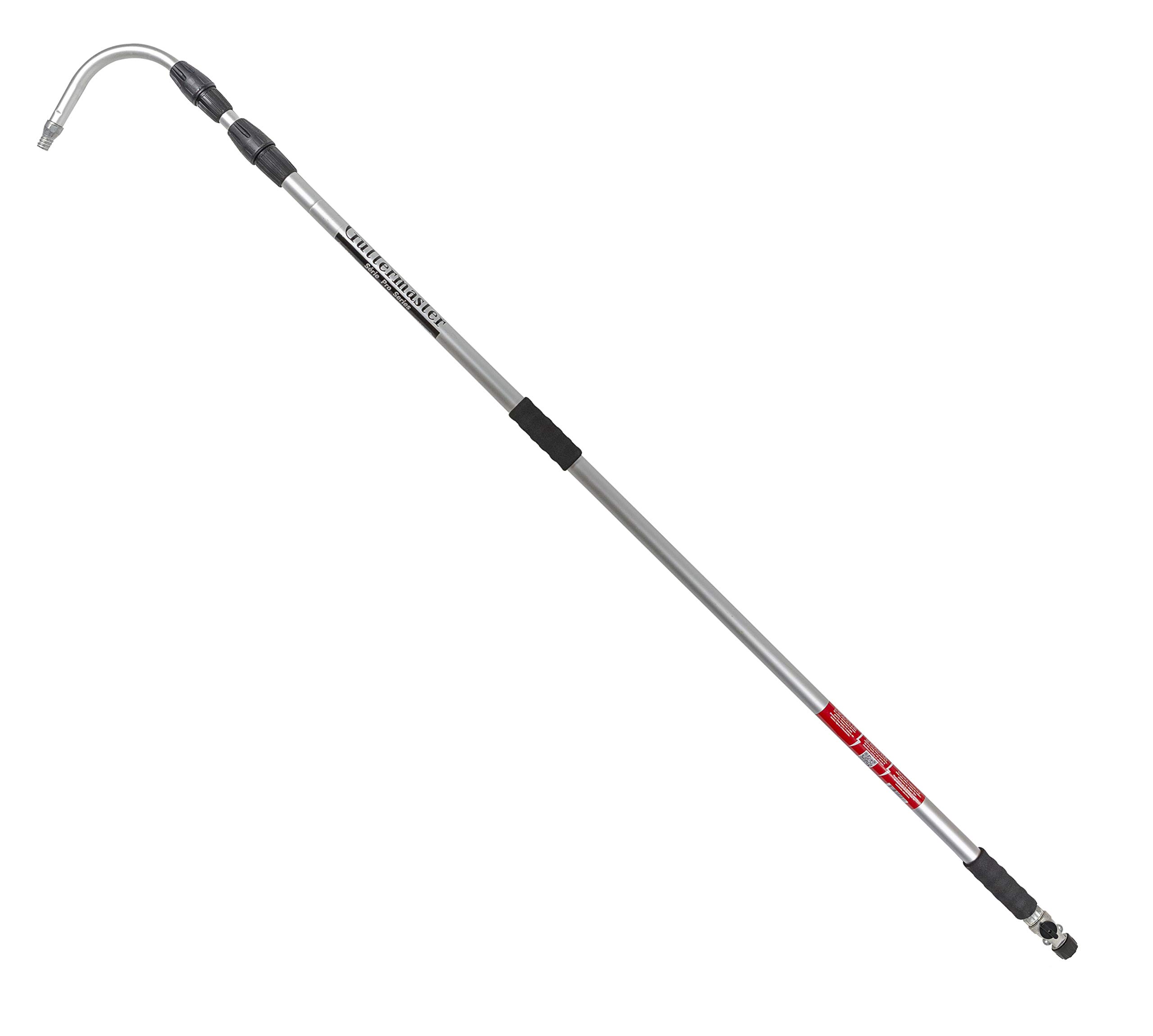 Photo 1 of ** THE HANDLE HAS A DEEPER BEND BOTTOM, END MISSING SECURE STOPPER**Guttermaster Pro Telescopic Water Fed Pole, Gutter Cleaning Tool with Curved End -Easy Gutter Cleaning from the Ground, Connects to Most Garden Hoses, No Special Attachments Needed,Extend