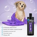 GROOM PROFESSIONAL Bright White Dog Shampoo 350ml Coat Whitening Coconut Oil view 4