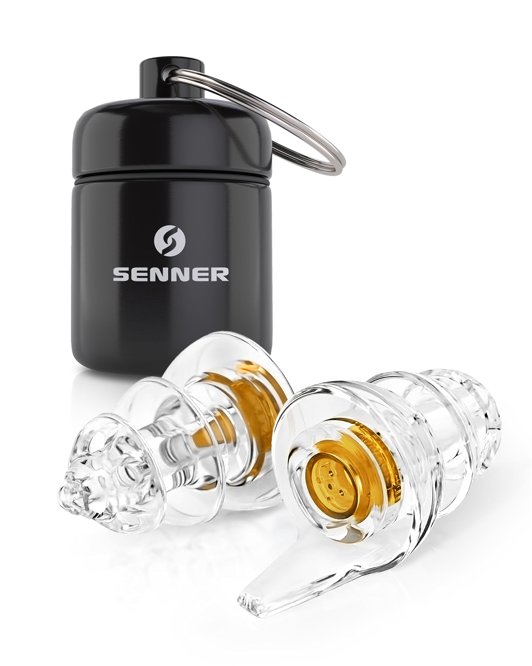 Senner WorkPro Earplugs – Reusable Noise Reduction Ear Plugs with 19 dB Hearing Protection – Ideal for Work, Office, Focus & Safety – Comfortable, Light & Durable with Aluminum Case