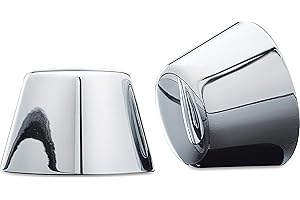 Kuryakyn 1201 Motorcycle Accent Accessory: Front End Axle Nut Caps for 1980-2007 Harley-Davidson Motorcycles, Chrome, 1 Pair