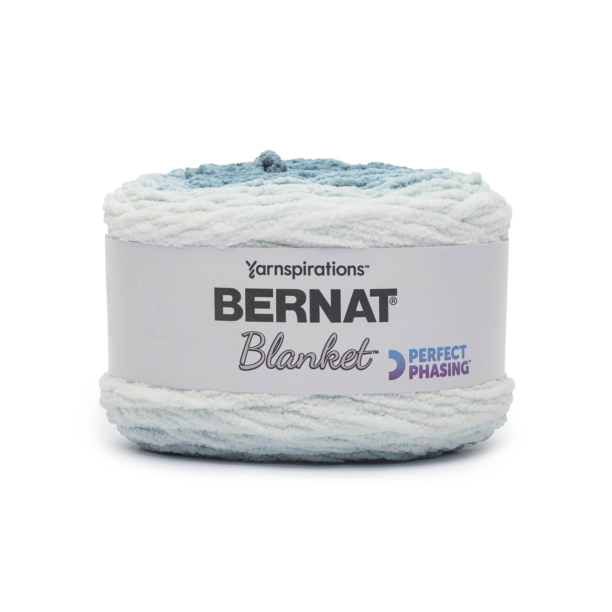 Bernat Blanket Perfect Phasing DEEP Teal Cake Yarn - 2 Pack of 10.56oz/299.37g - 100% Polyester - #6 Super Bulky - 220 Yards for Knitting, Crocheting, Crafts & Amigurumi