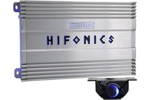 Hifonics BG-1900.1D Brutus Gamma Monoblock Super D Class 1900 Watt Car Audio Sound System Subwoofer Speaker Amp Amplifier with Bass Knob