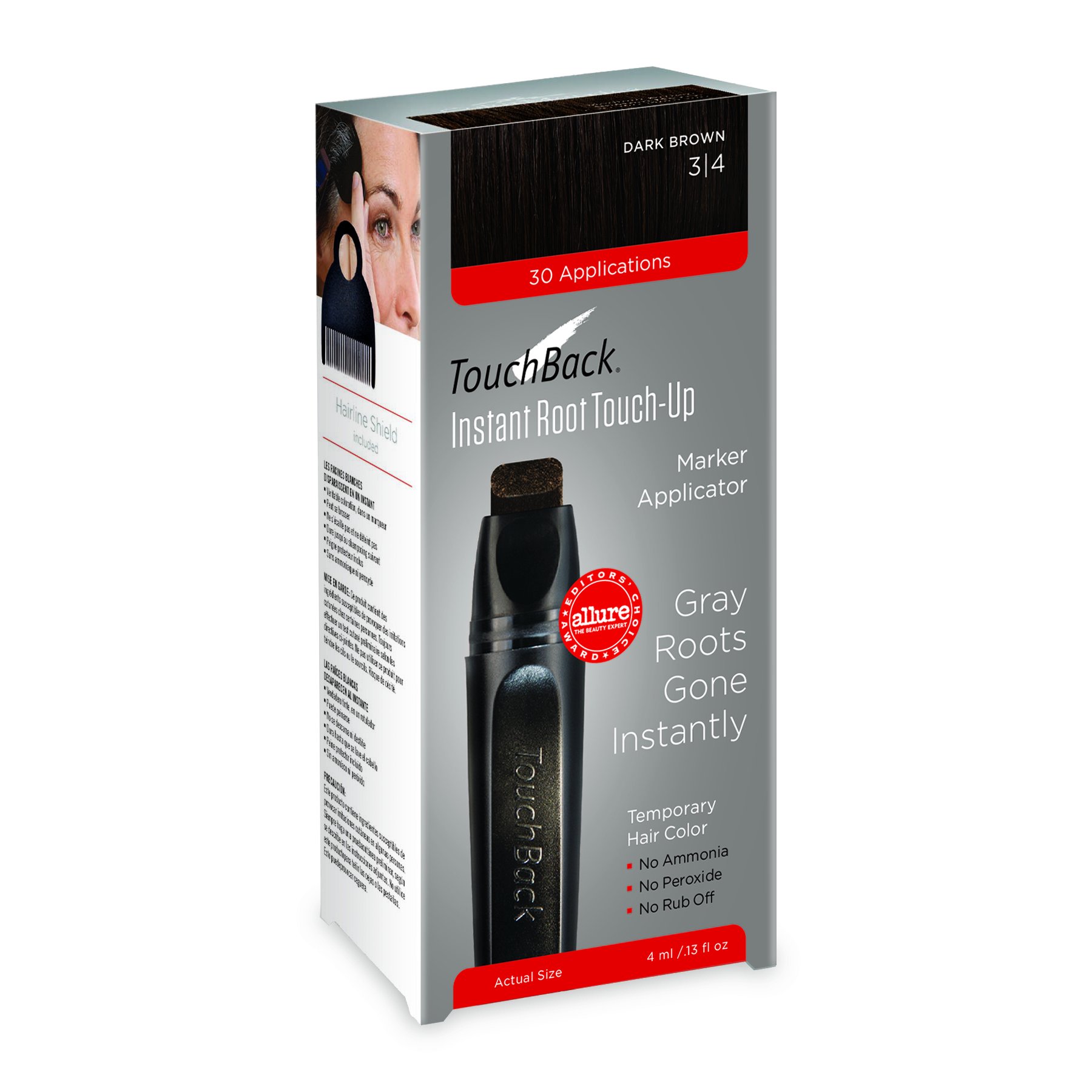 TouchBack Wand for Gray Root Touch Up (Dark Brown) Beauty