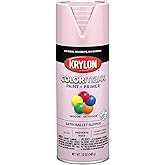 Krylon K05556007 COLORmaxx Spray Paint and Primer for Indoor/Outdoor Use, Satin Ballet Slipper Pink