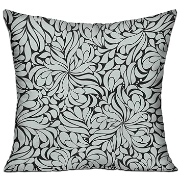 Amazon Com Cyan Chrysanthemum Petals Decorative Throw Pillow