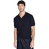 Vince Men's Crafted Rib Johnny Collar Polo Shirt