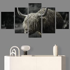 SIGNWIN 5 Panel Canvas Wall Art Modern Art...