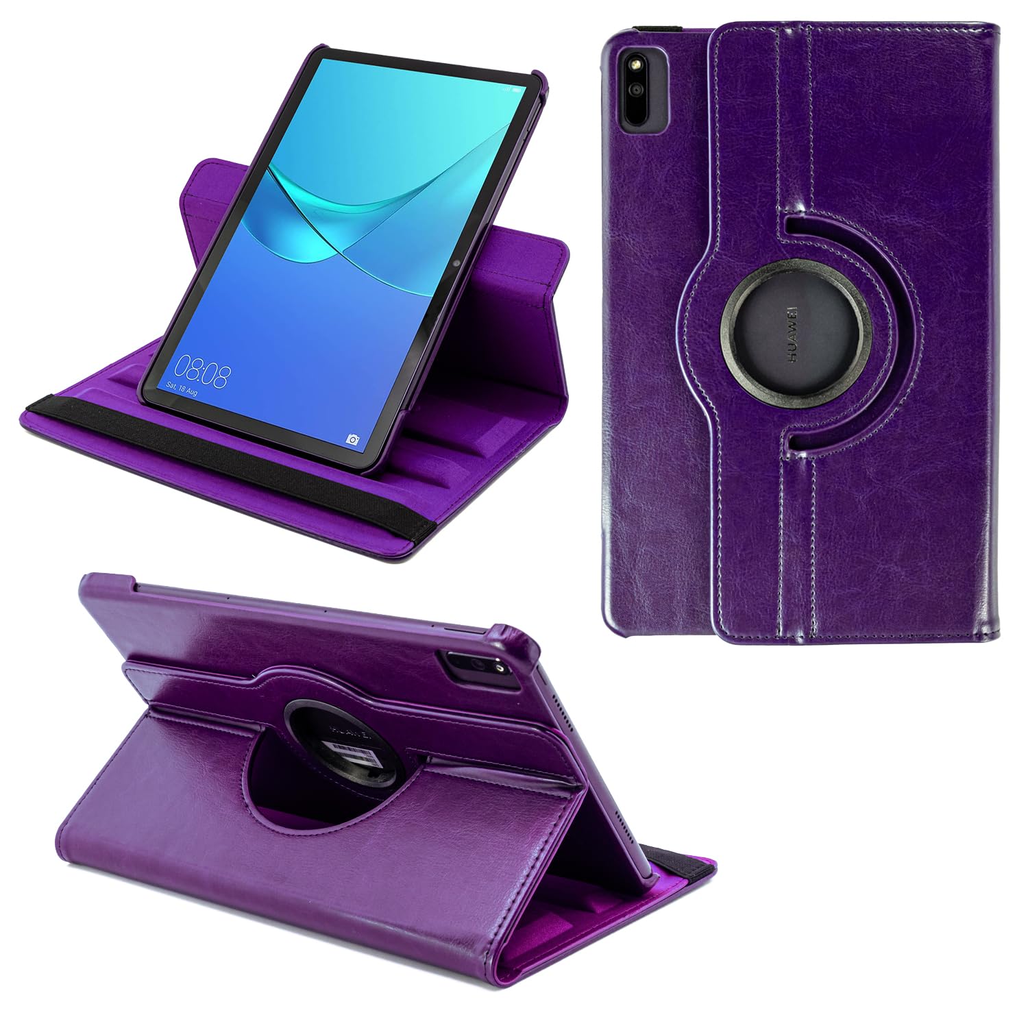 COOVY® 2.0 Cover for Huawei Matepad (10.4") ROTATING 360° DEGREE SMART CASE STAND HOUSING PROTECTION Sleep/Wake up | purple — image 1