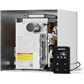 FOGATTI InstaShower 7 RV Tankless Water Heater, Propane On Demand Hot Water | 3 Door Sizes (15"x15", 15"x18", 18"x18") for Easy RV Retrofit, High Altitude Performance, 12V DC Remote Control, Gen 3