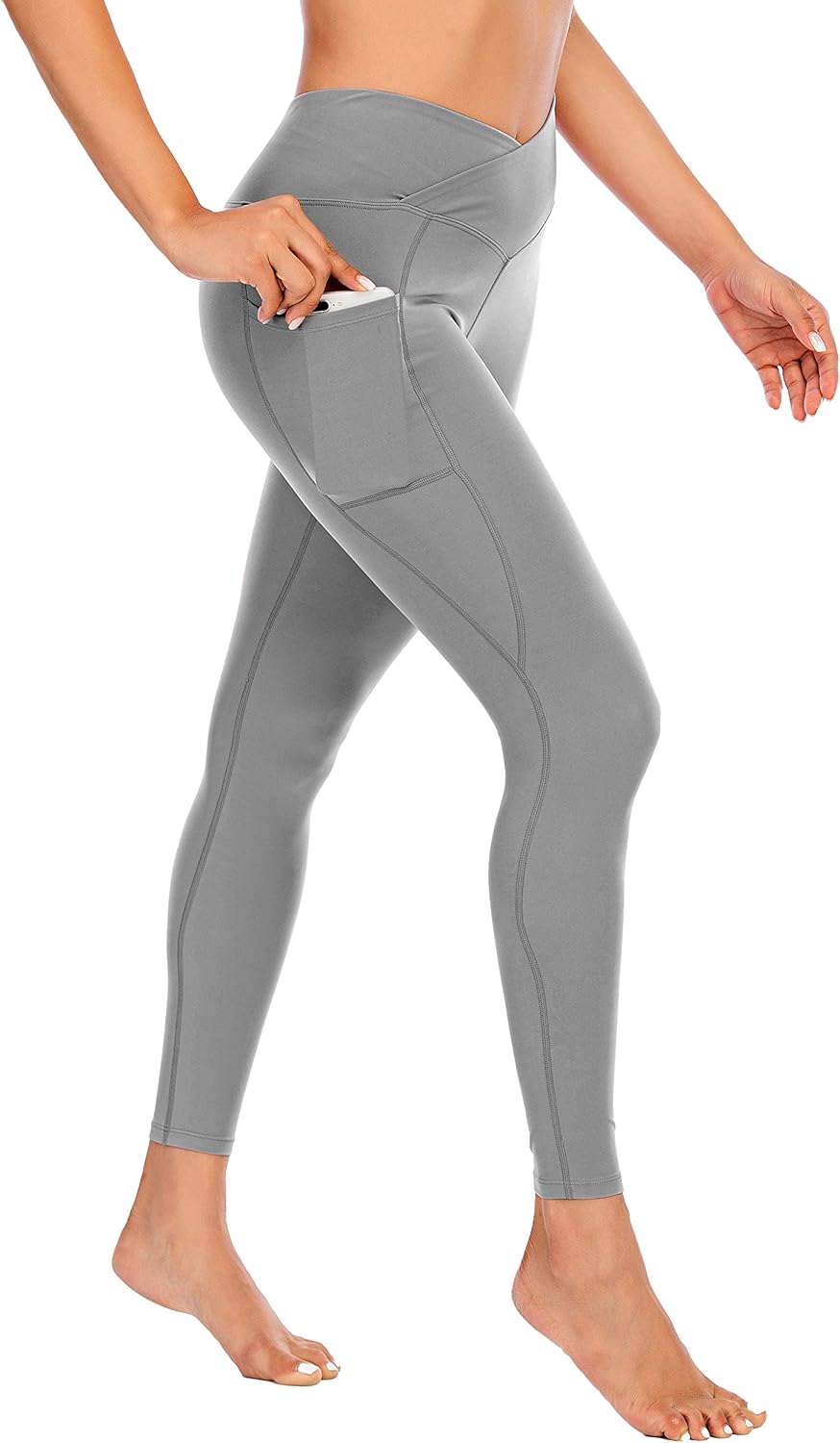 Miss Adola Workout Leggings for Women with Pocket-High Waisted Yoga Pants-Tummy Control Non-See Through Yoga Leggings: Clothing