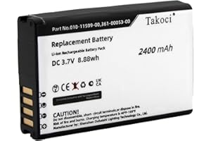 TAKOCI 3.7V 2400mAh Replacement Battery for Garmin 010-11599-00 010-11654-03 361-00053-00 361-00053-04 GPS Navigator Battery Fit Garmin Montana 600 600T 650 650T 600t Camo 680 680T