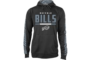 Zubaz NFL Men's Fleece Hoodie with Zebra Tonal Sleeve Panel (Small - 5X-Large)