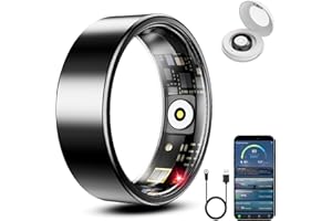 Smart Ring Health Tracker, Health Rings for Women & Men, Heart Rate Monitor Sleep Ring, Long Lasting Battery, Waterproof Fitn