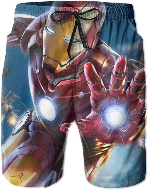 YGHIHW IRO-n Man - Pantalones cortos de playa para hombre, para verano