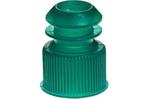 Globe Scientific 118240G Polyethylene Flange Plug Cap for Test Tubes, 13mm Size, Green (Pack of 1000)