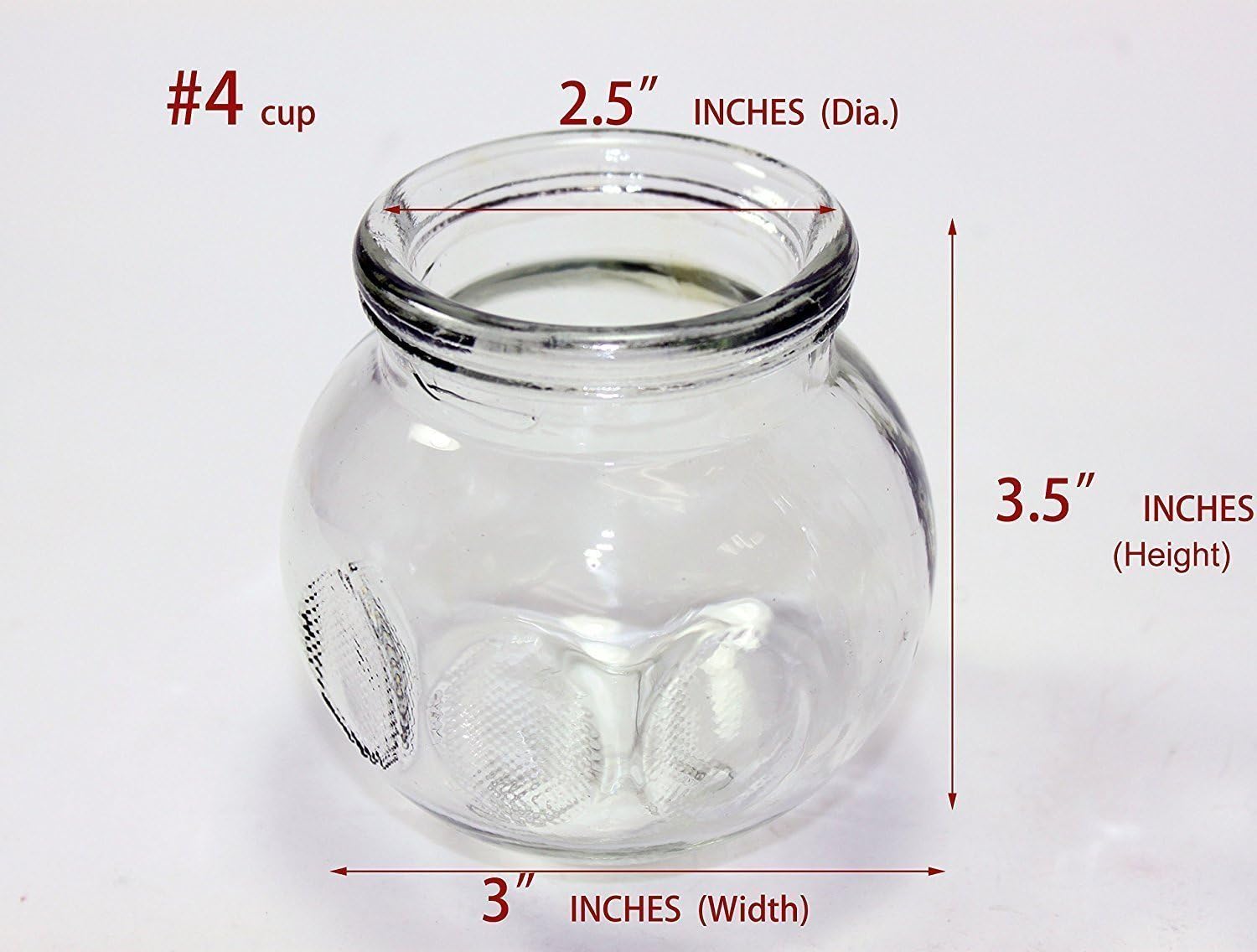 拔罐 12 pcs Thick Glass Cupping Set for Professionals (2 Cups #5~2.87"x4"x3.5") (4 Cups #4~2.5"x3.5"x3") (4 Cups #3~2.25"x3.12"x2.8") (2 Cups #2~2.37"x3"x2") - We Pay Your Sales Tax: Health & Personal Care