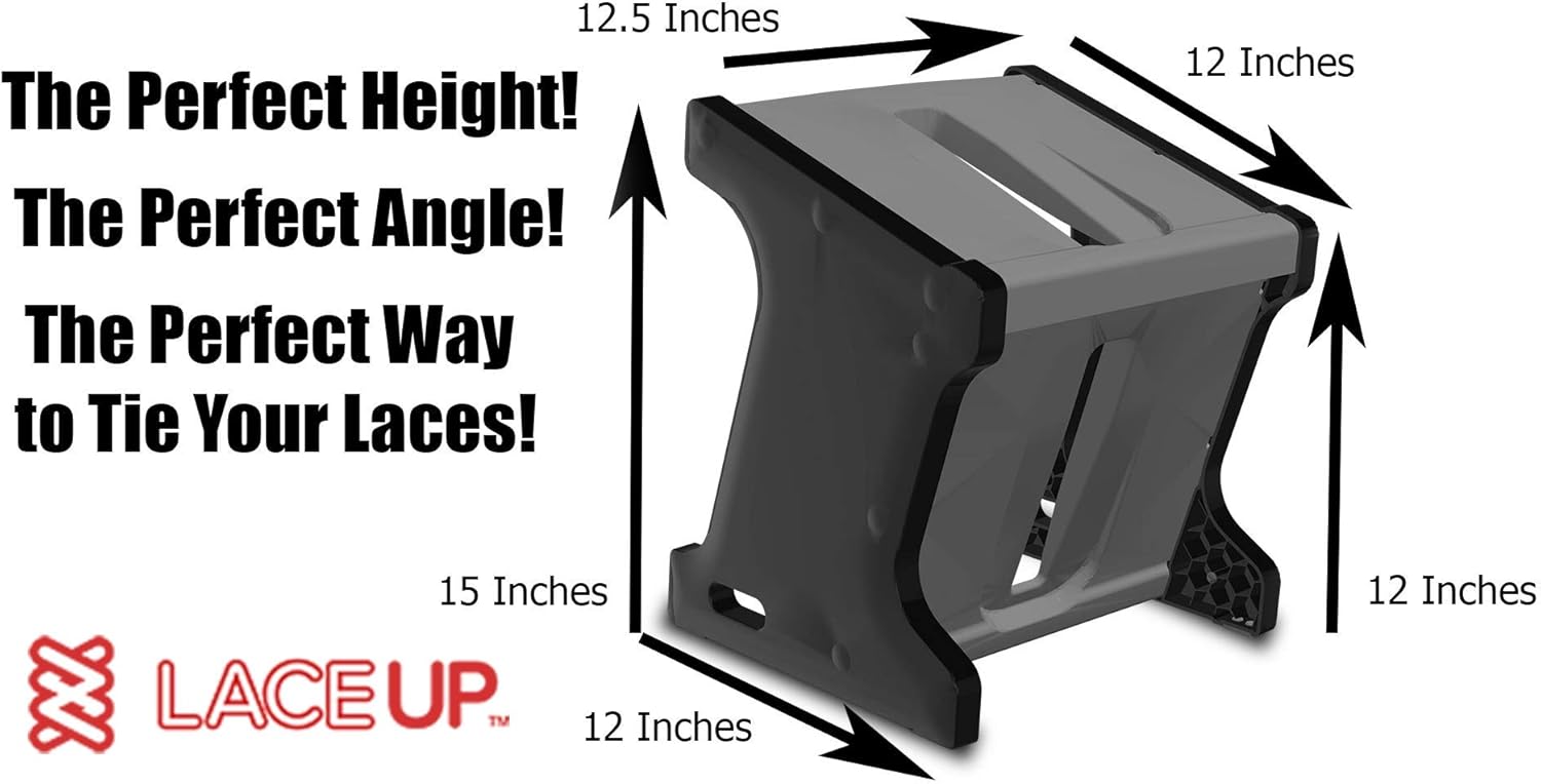 Get Active with LaceUP. Practice Good Ergonomics .Sock Aid & Helps Elderly, Kids, Pregnant Women, Athletes & People with Limited Mobility. Non-Slip Shoe Block with 2 Sitting and Standing Heights.: Health & Personal Care