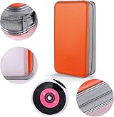 LIOVODE 96 Capacity CD Case Holder Storage Organizer Orange view 3