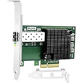 X520-DA1 10GbE SFP+ Fiber Ports Ethernet Adapter for Servers, NAS and Desktop PCs, PCIE X4 to 10GbE SFP+ Fiber NIC Card for Gaming, Intel 82599EN 10Gb/s Converged Ethernet Controller (X520-DA1)