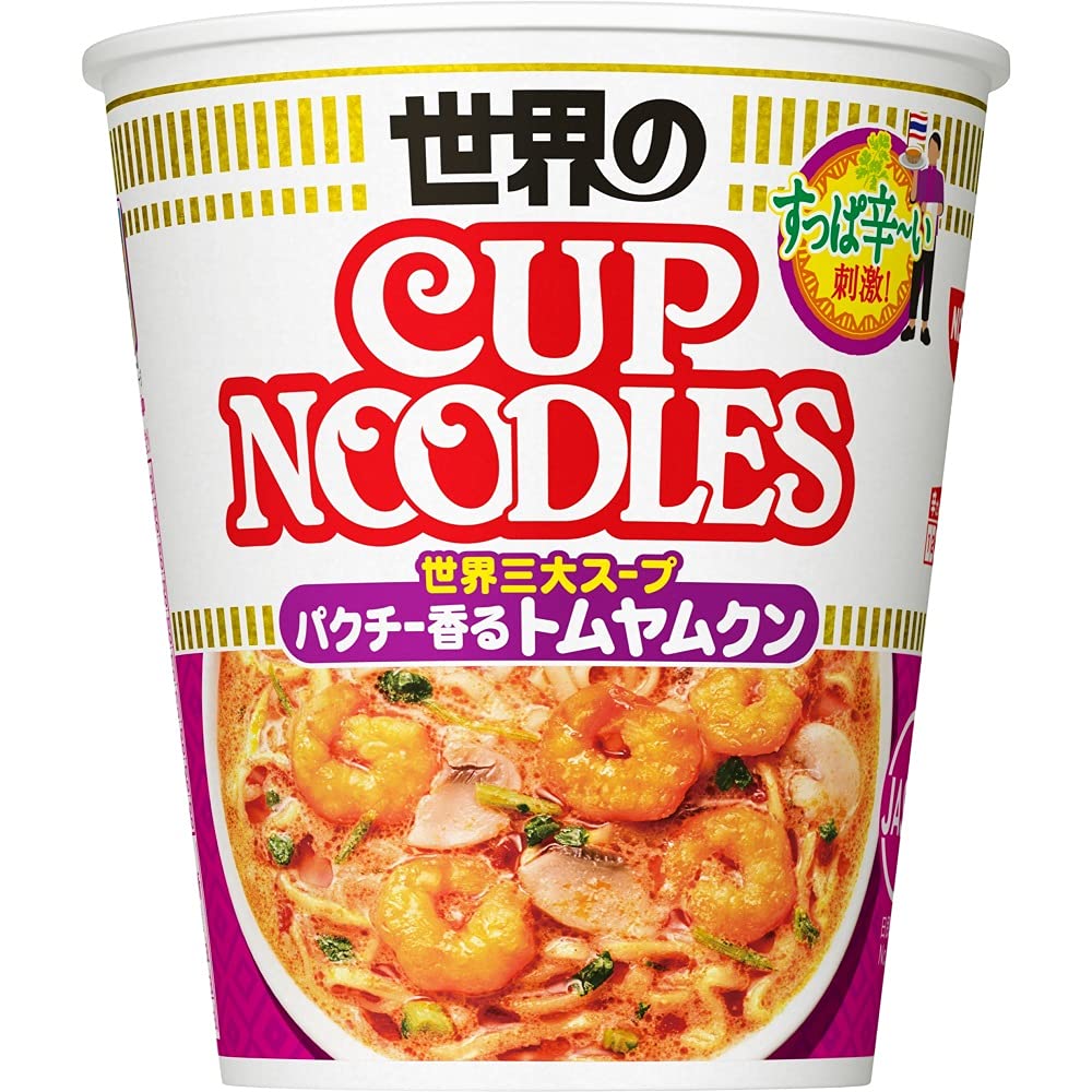 カップヌードル パクチー香るトムヤムクンヌードル [世界三大スープ] 日清食品 カップ麺 75g×12個商品画像