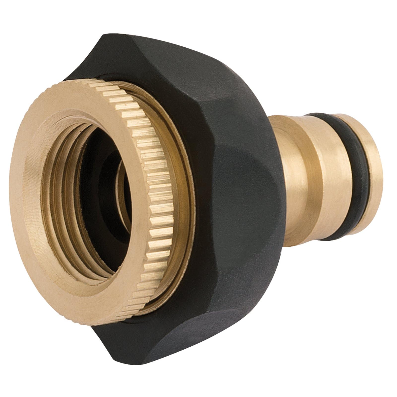 Draper 24646 Brass and Rubber Tap Connector, 1/2 - 3/4"